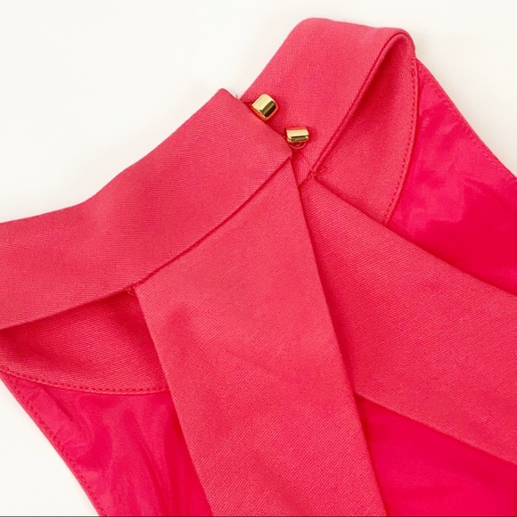 NWT Trina Turk River Halter Dress Coral SZ 8 - Picture 6 of 7